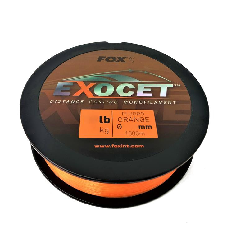 Fox Exocet Fluoro Orange 0.26mm 10lb 1000m żyłka