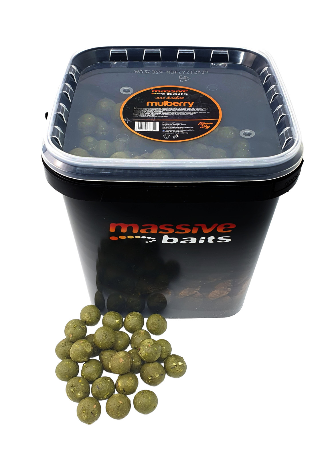 Massive Baits Eco Mulberry 18mm 3kg kulki zanętowe
