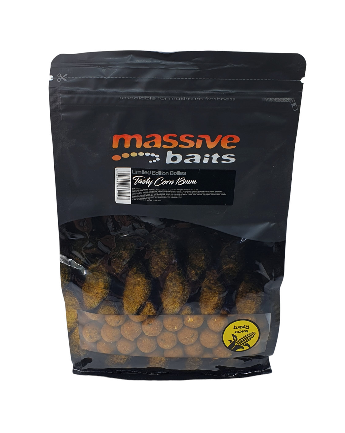 Massive Baits Tasty Corn 18mm 1kg kulki zanętowe