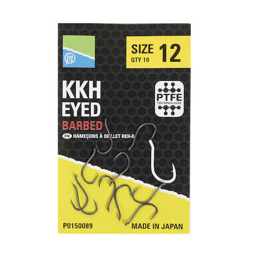 Preston KKH Barbed Eyed r.12 10szt haczyki