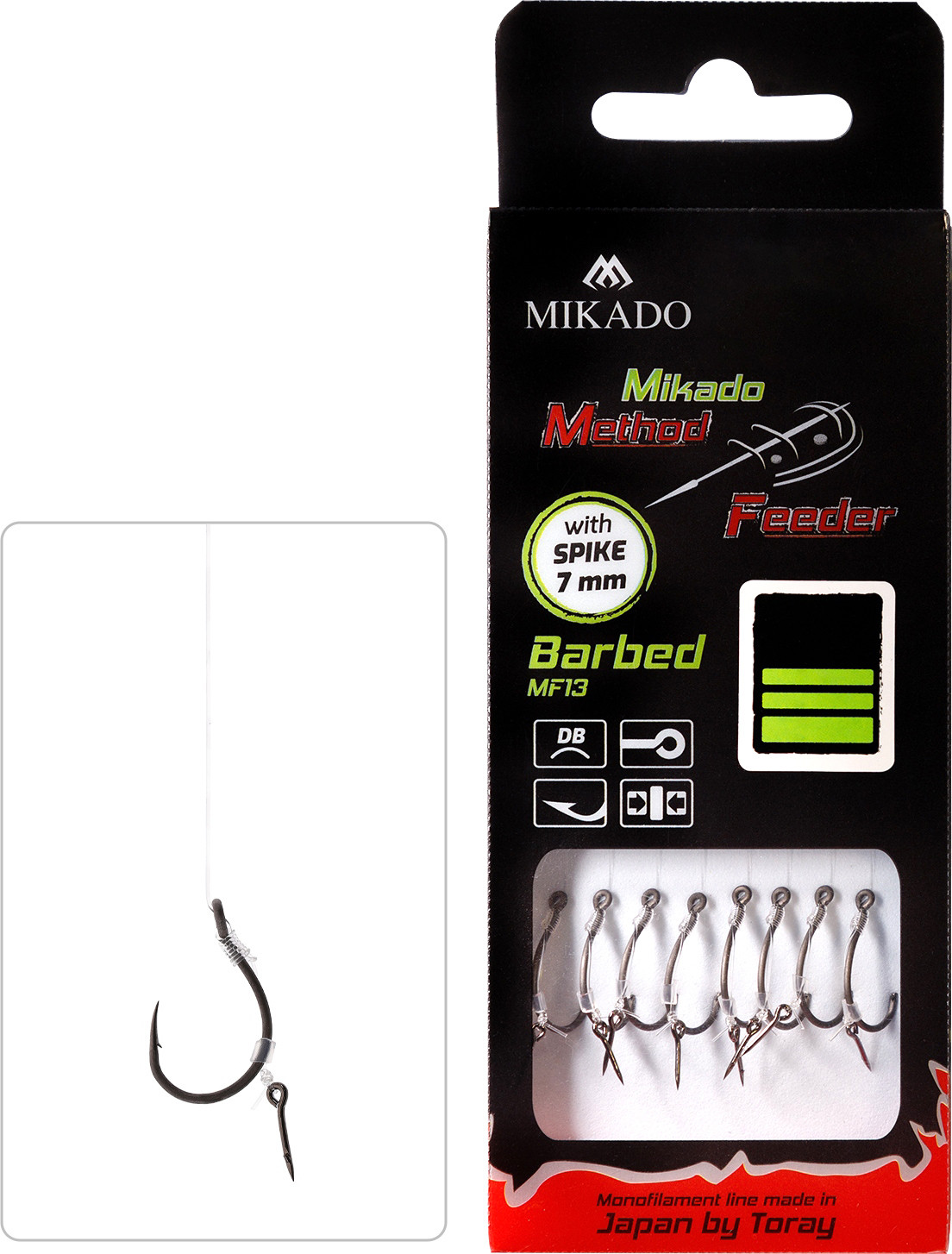 Mikado Przypon z igłą r.10 żyłka 0.20mm 8szt.