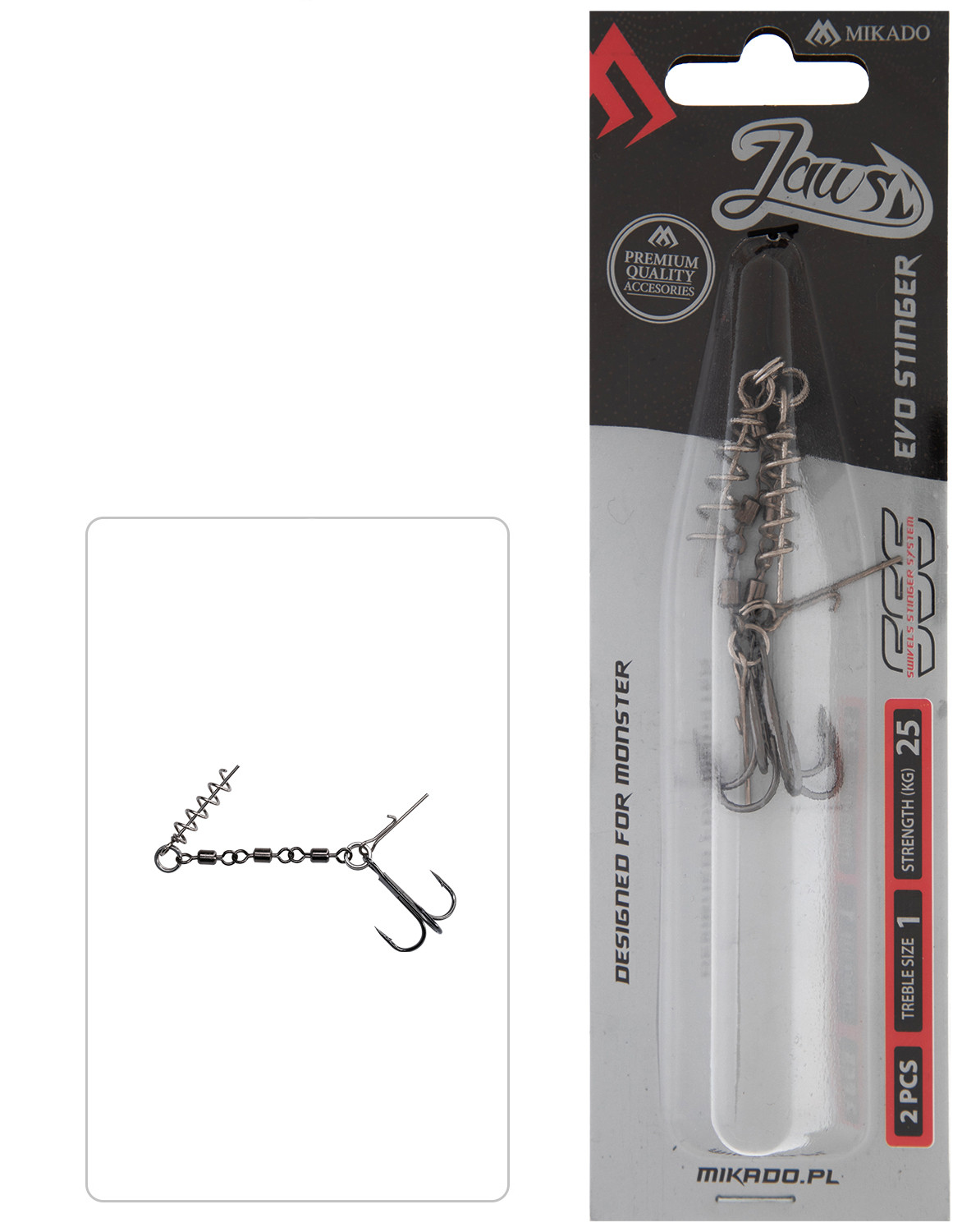 Mikado Dozbrojka Jaws Evo Stinger 25kg kotwica r.1 2szt.
