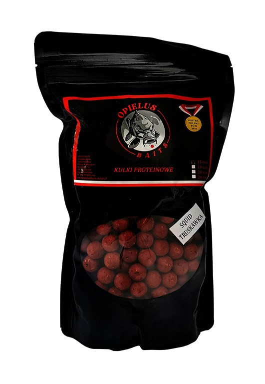 Opielus Baits Truskawka Squid 18/20mm 900g kulki zanętowe