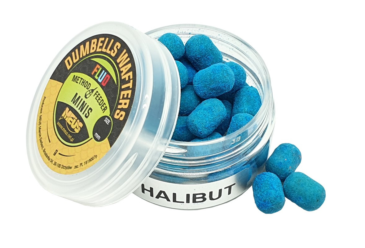 Meus MINIS Dumbells Wafters Fluo 8mm Halibut