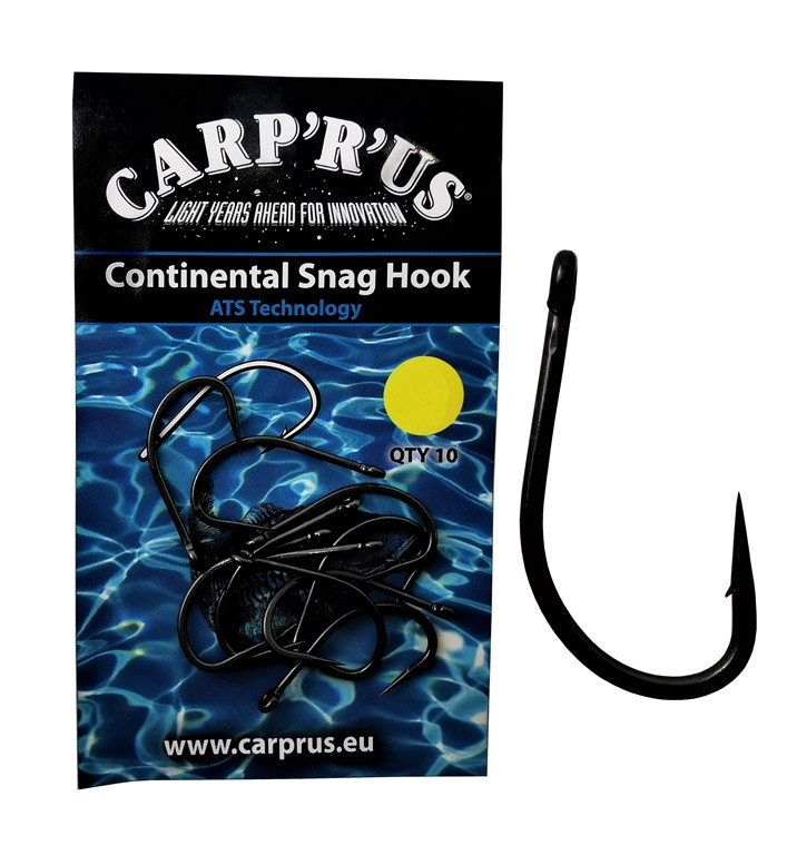 Carp’r’us Continental Snag ATS r.4 10szt haki karpiowe