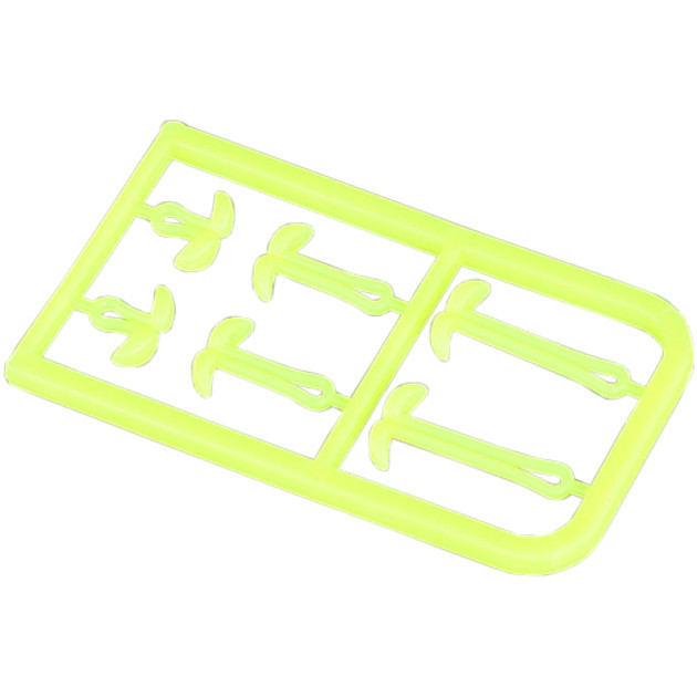 Mikado Stopery przedłużające włos S/M/L Żółty Fluo 2szt.