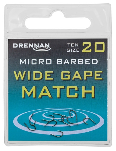 Drennan Wide Gape Match r.14 10szt haczyki