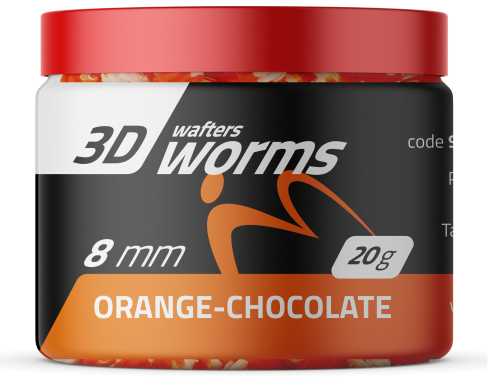 MatchPro Top Worms Wafters Duo Orange Chocolate 8mm 20g
