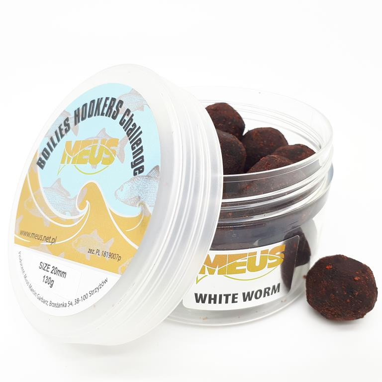 Meus 20mm White Worm Kulki Tonące Challenge