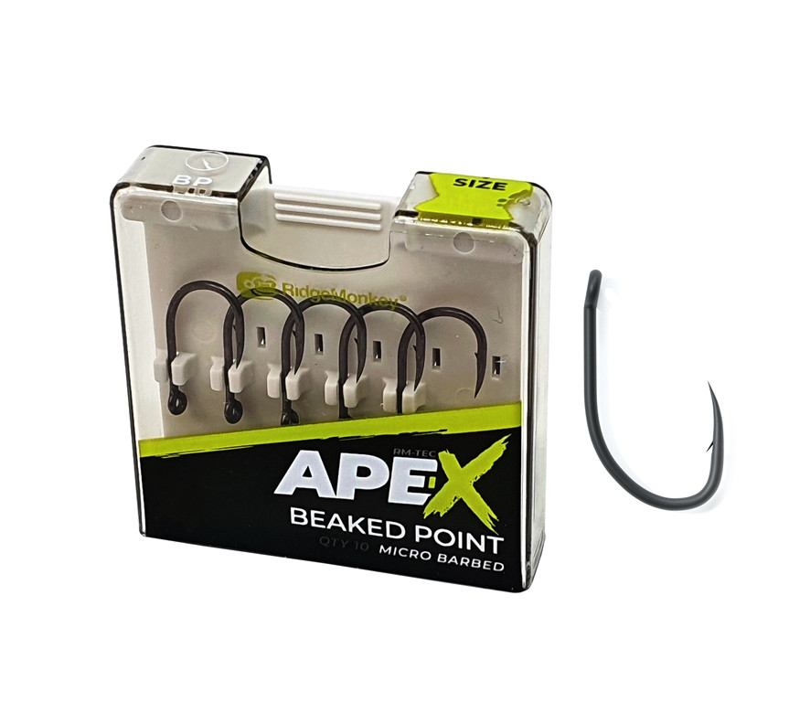 RidgeMonkey Rm-Tec Ape-X Beaked Point r.4 10szt haki karpiowe