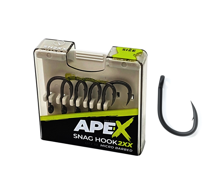 RidgeMonkey Rm-Tec Ape-X Snag Hook 2XX r.4 10szt haki karpiowe