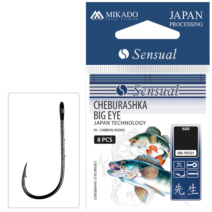 Mikado Sensual Cheburashka Big Eye r.2 BN 8szt. Haczyki