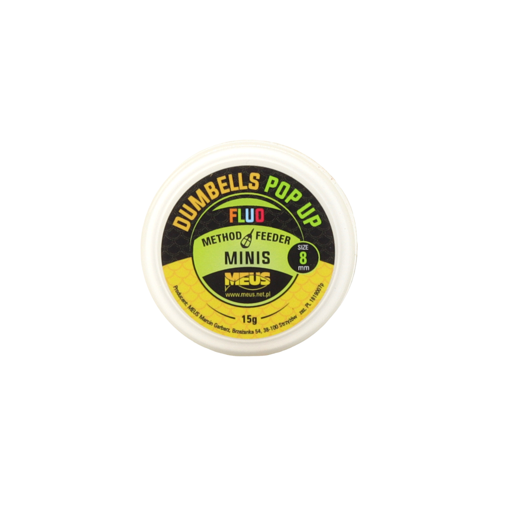 Meus Minis Dumbells Fluo Pop-up 8mm Pomarańcza / Makrela