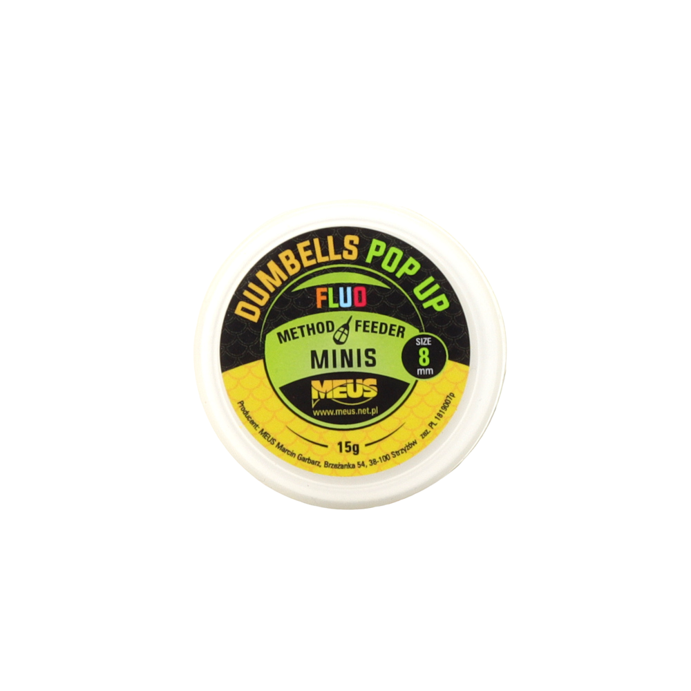 Meus Dumbells Fluo Pop Up 8mm MINIS Banan