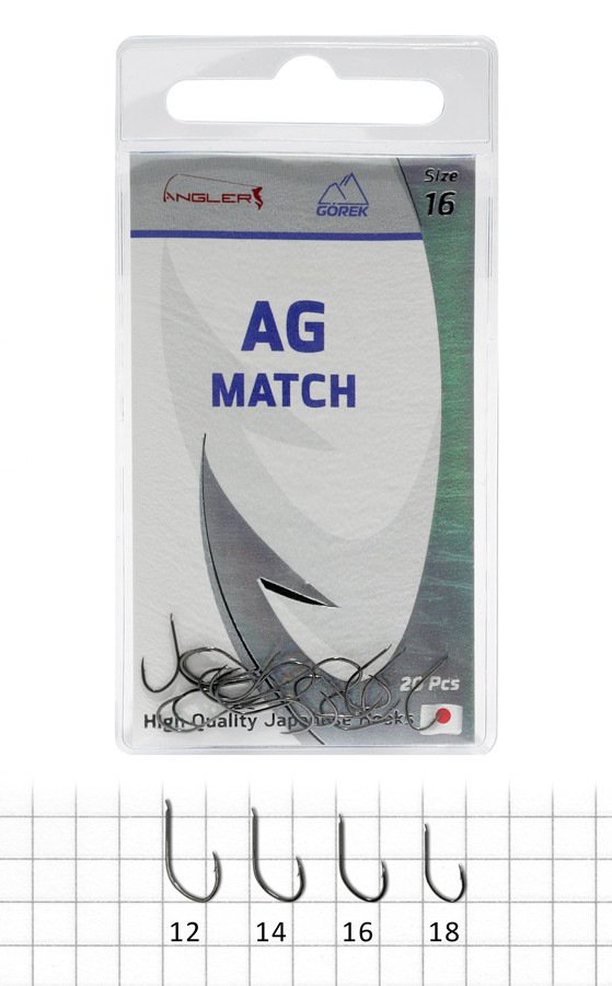 Górek AG Match r.12 20szt haczyki