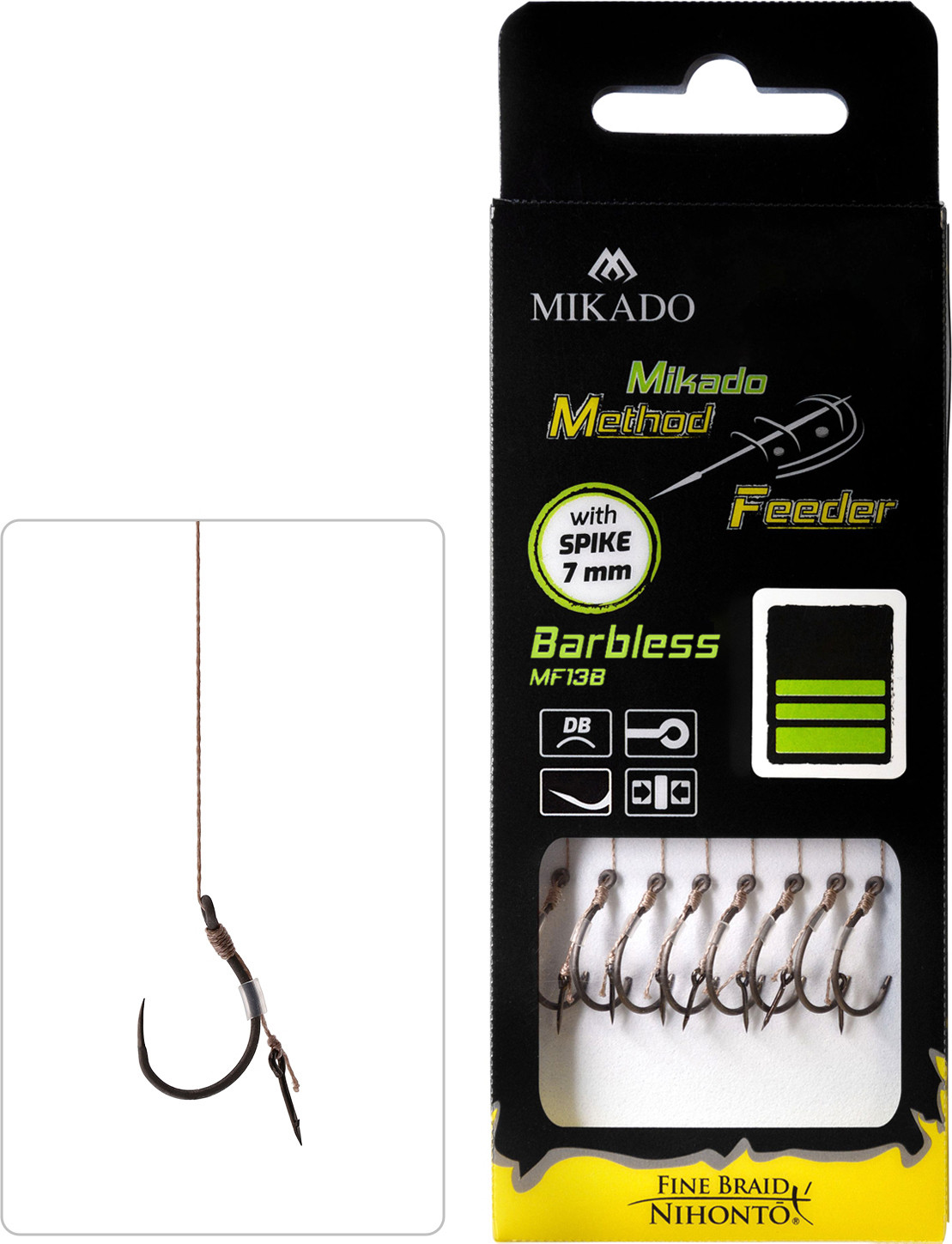 Mikado MF bagnet r.6 plecionka 0.16mm 10cm przypony