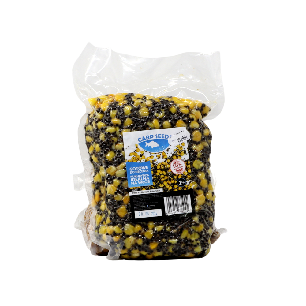 Carp Seeds Miks B konopie kukurydza 1kg