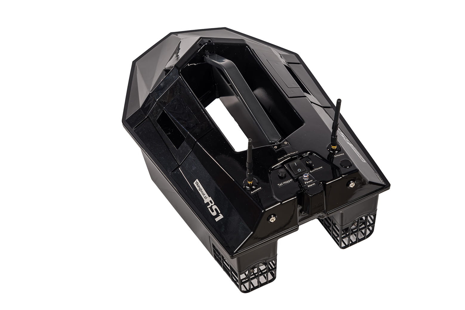 Viking RS1 Czarna komplet: Echosonda, GPS, Kiper