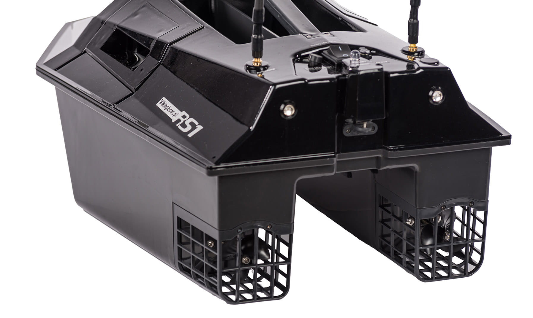 Viking RS1 Czarna komplet: Echosonda, GPS, Kiper