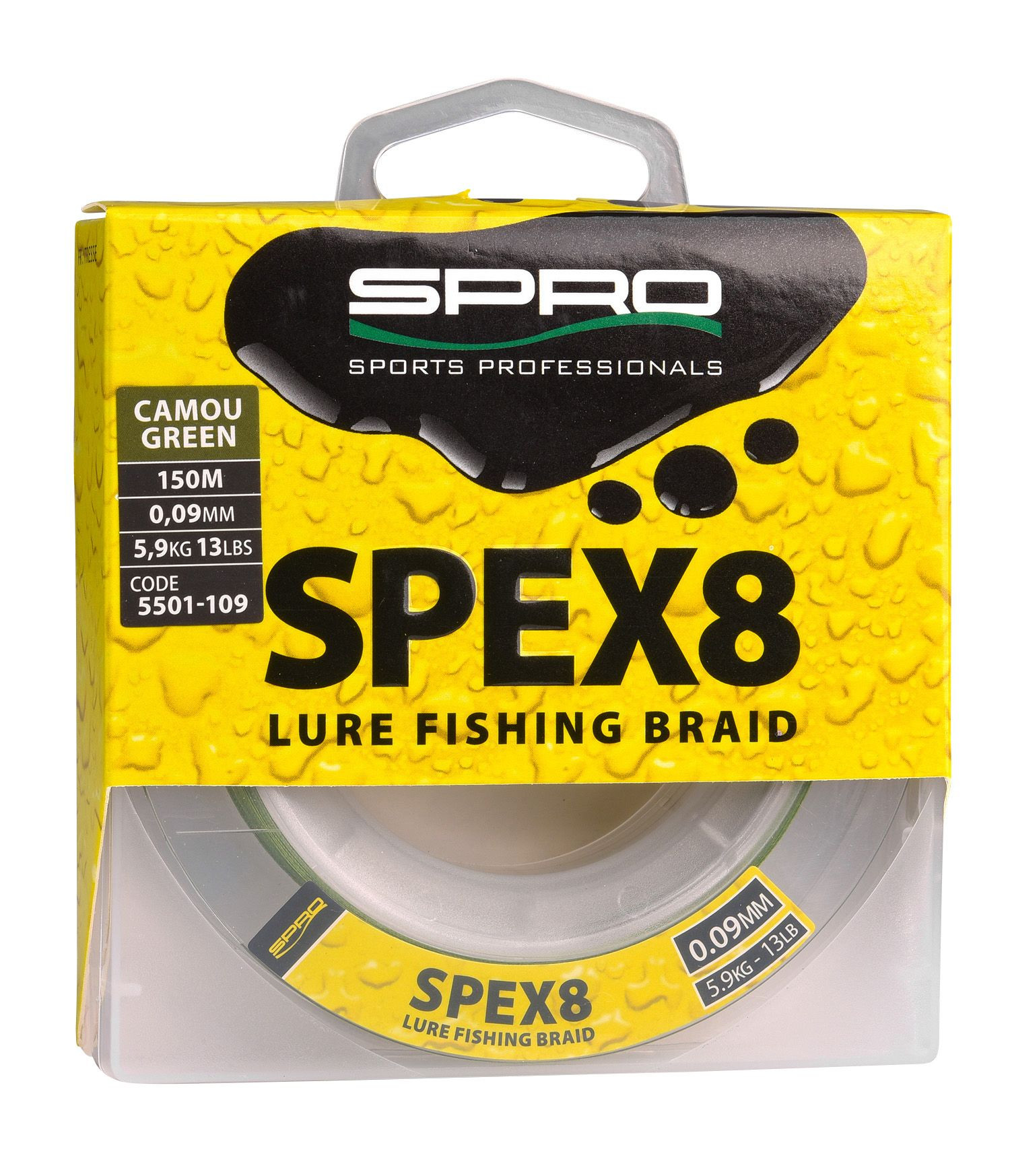 Spro SPEX8 Braid Camou Green 0.09mm 150m