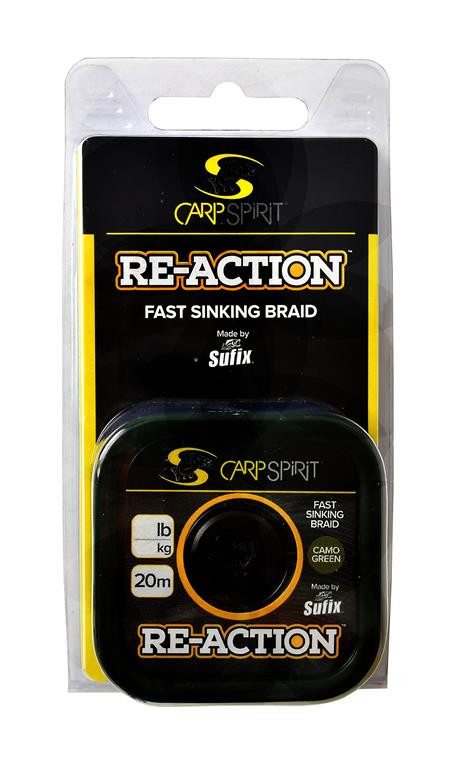 Carp Spirit Re-Action 35lb 20m Camo Green plecionka