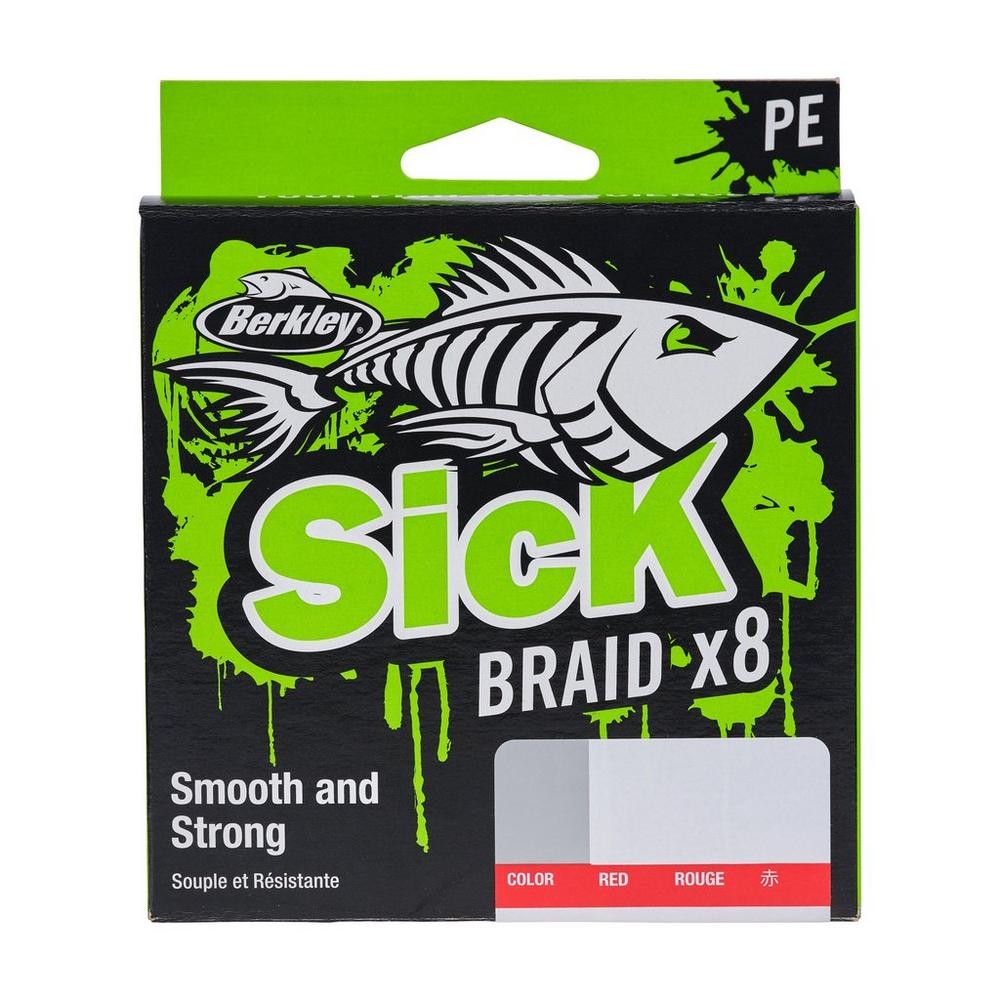 Berkley X8 Sick Braid  0.12mm 150m 11kg RED plecionka