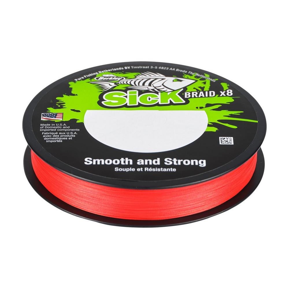 Berkley X8 Sick Braid  0.12mm 150m 11kg RED plecionka
