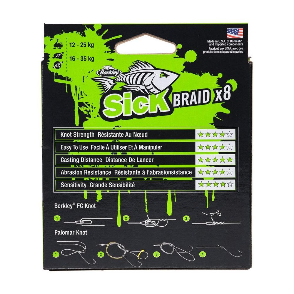 Berkley X8 Sick Braid 0.39m 150m 46kg GRN plecionka