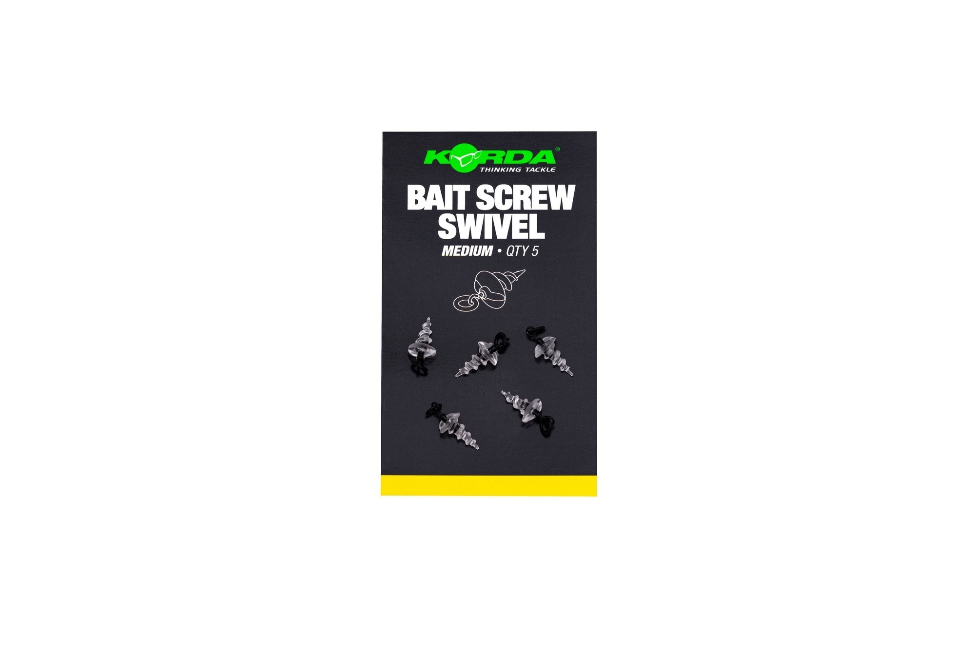 Korda Micro Ring Swivel Bait Screw Medium 5szt. wkrętki