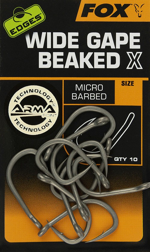 Fox Wide Gape Beaked X Barbed r.1 10szt. haki karpiowe