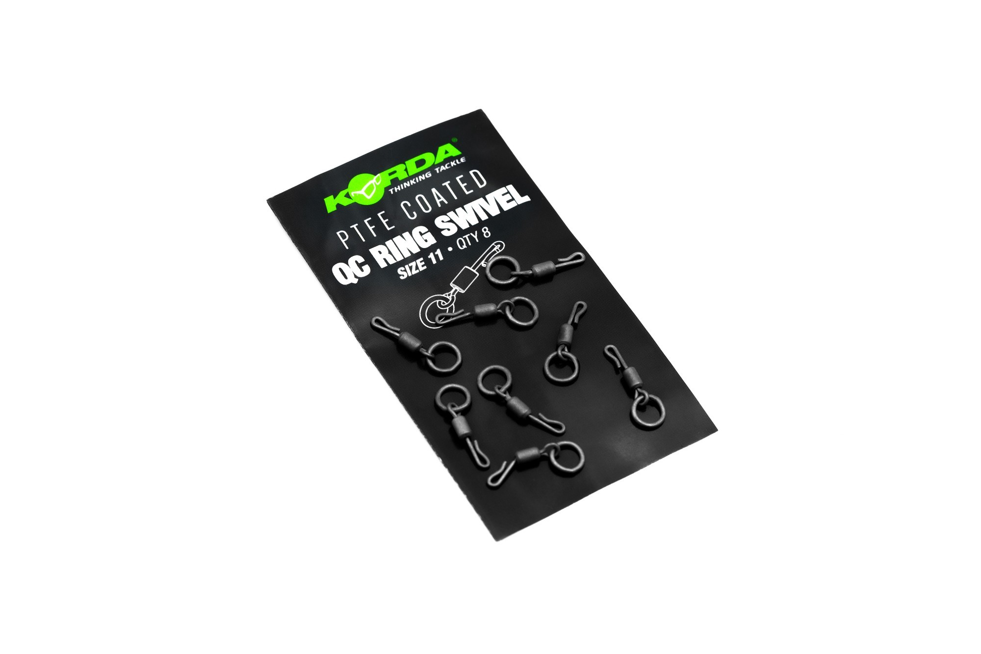 Korda PTFE QC Ring Swivel r.8 8szt. krętliki