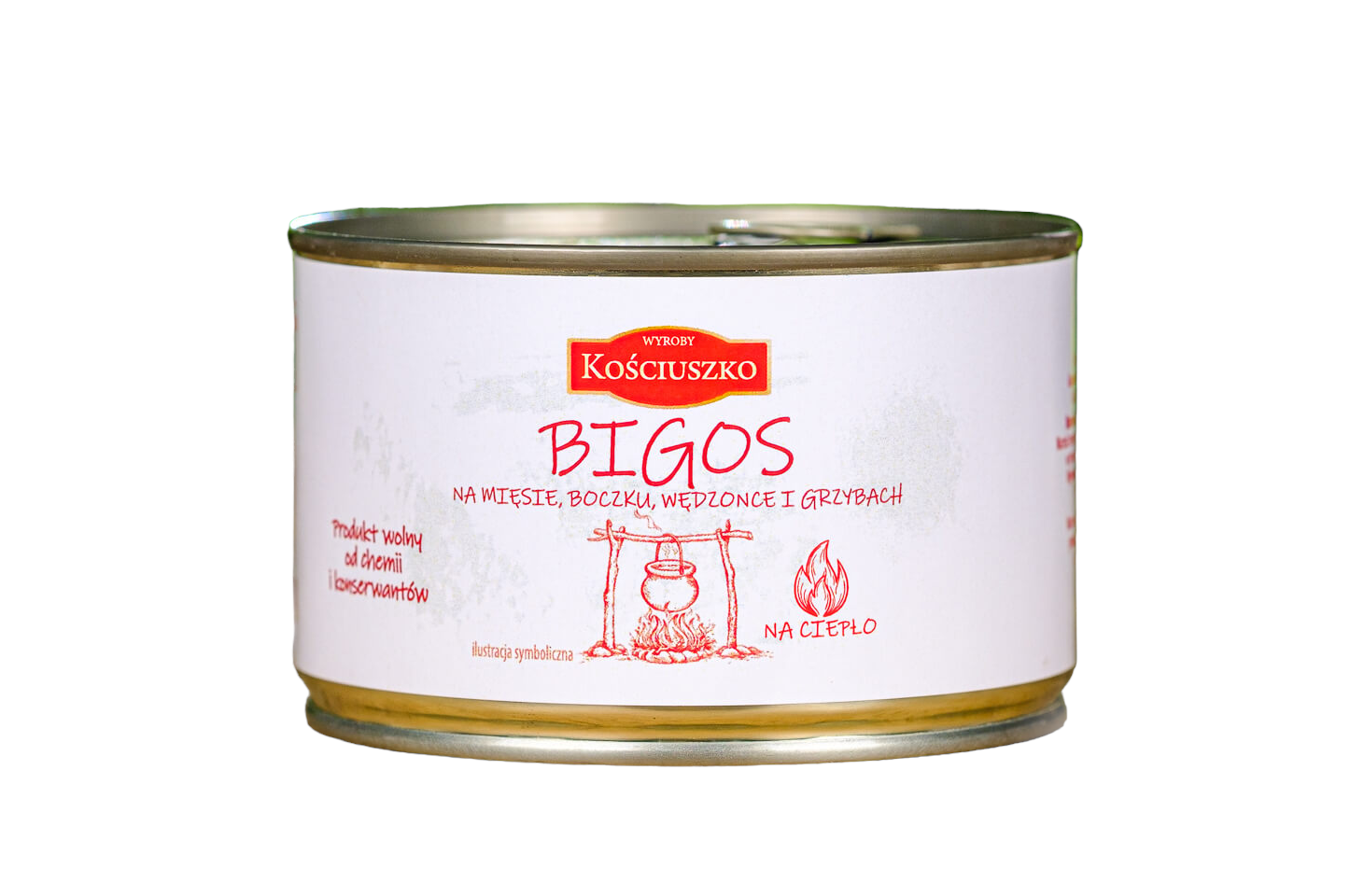 Wyroby Kościuszko Bigos na mięsie, boczku, wędzonce i grzybach 400g