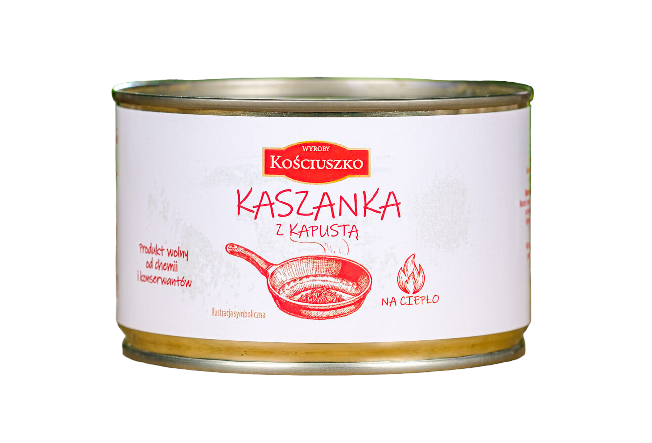 Wyroby Kościuszko Kaszanka z kapustą 400g