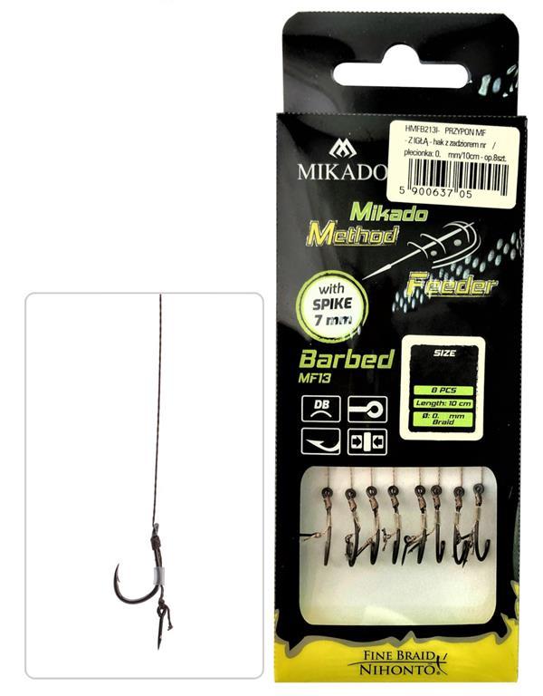 Mikado MF bagnet r.10 plecionka 0.12mm 10cm przypony
