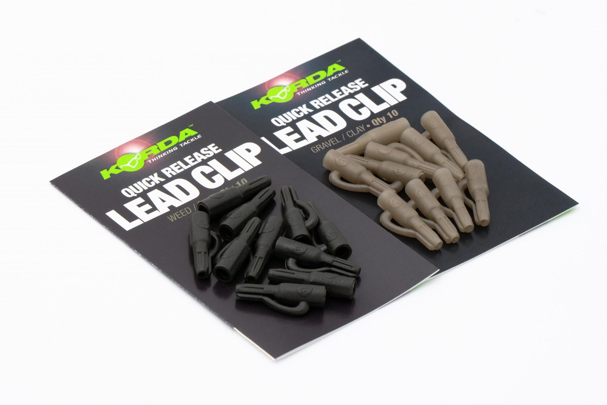 Korda Quick Release Lead Clips Weed/Silt
