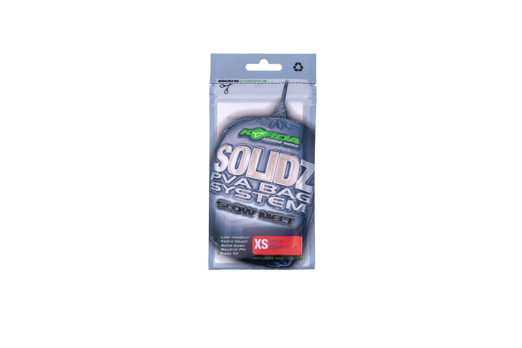 Korda Solidz PVA Bags XS 45x100mm 25szt worki rozpuszczalne PVA