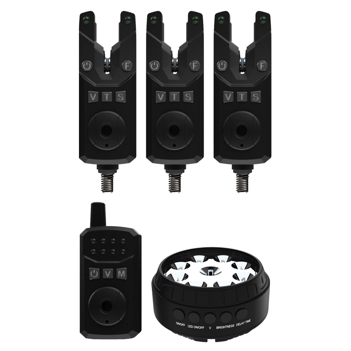 Sonik SKS2 Alarm Set 3+1+Bivvy Lamp zestaw sygnalizatorów