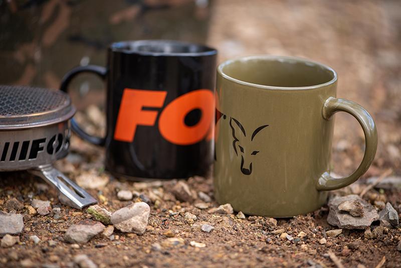Fox Black Orange Logo Ceramic Mug kubek