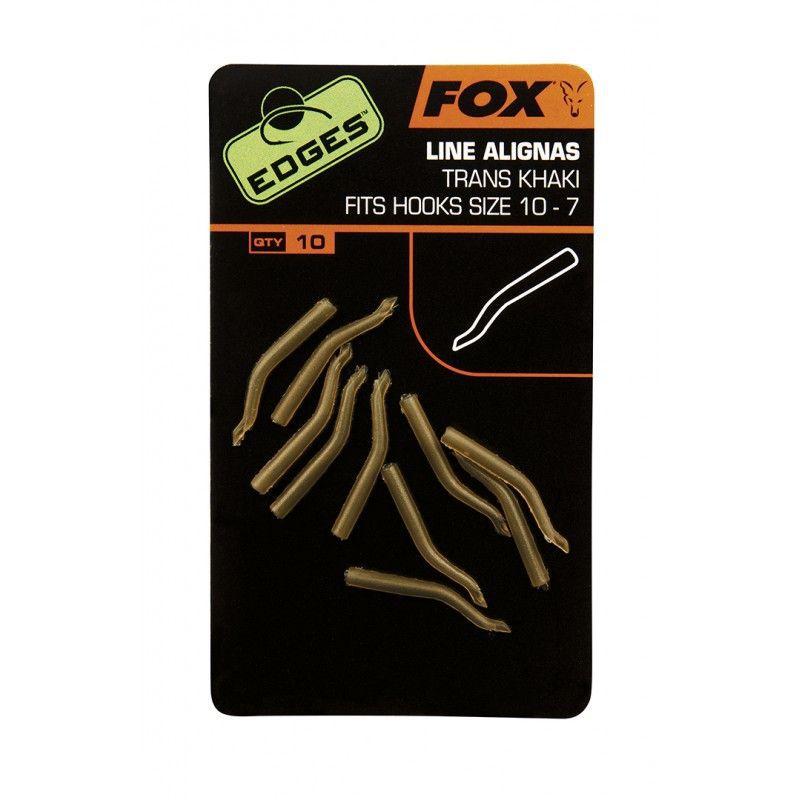 Fox Edges Line Aligner Trans Khaki Hook Size 10-7 10szt.