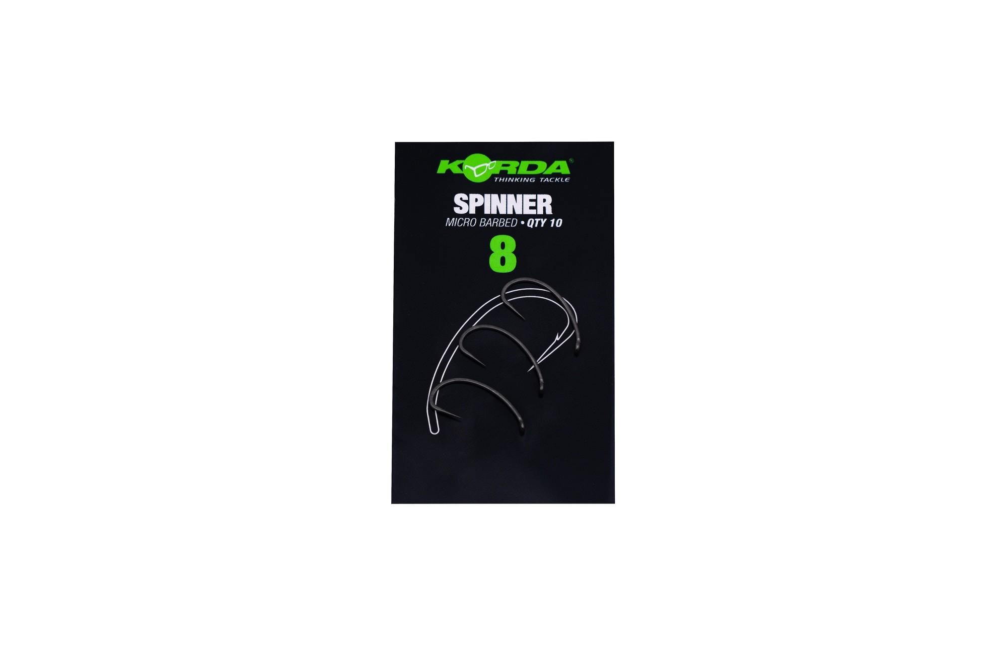 Korda Spinner Micro Barbed r.8 10szt haki karpiowe