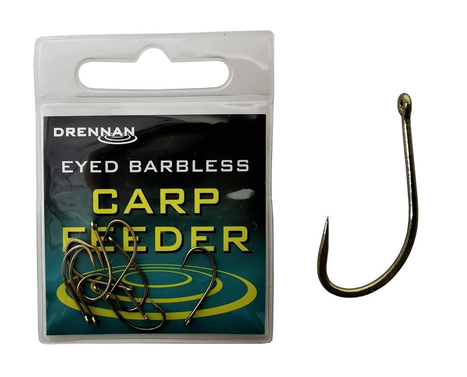Drennan Carp Feeder Eyed Barbless r.10 10szt haczyki