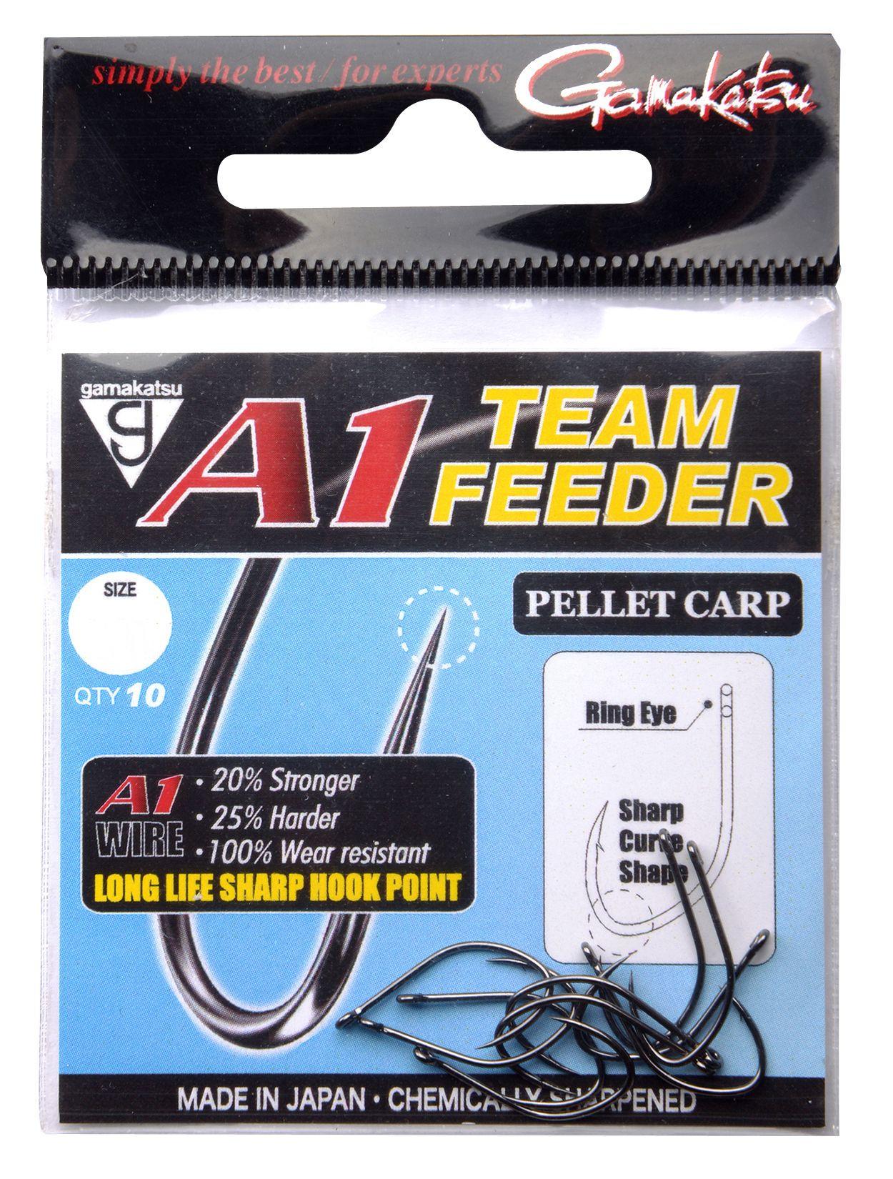 Gamakatsu A1 Team Feeder Pellet Carp r.8 10szt haczyki