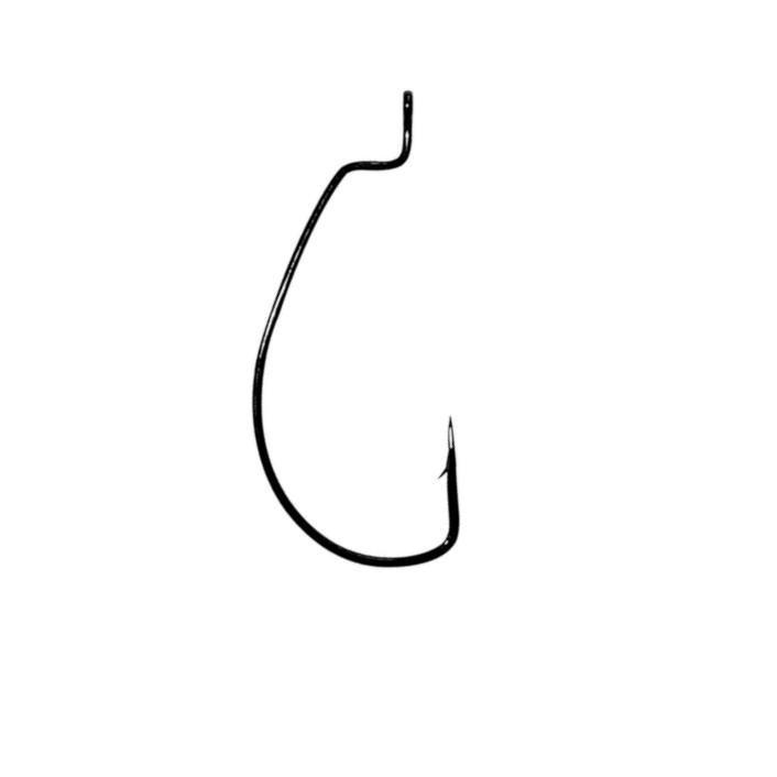 Gamakatsu Haczyki Worm Offset EWG r.1 Black 6szt.