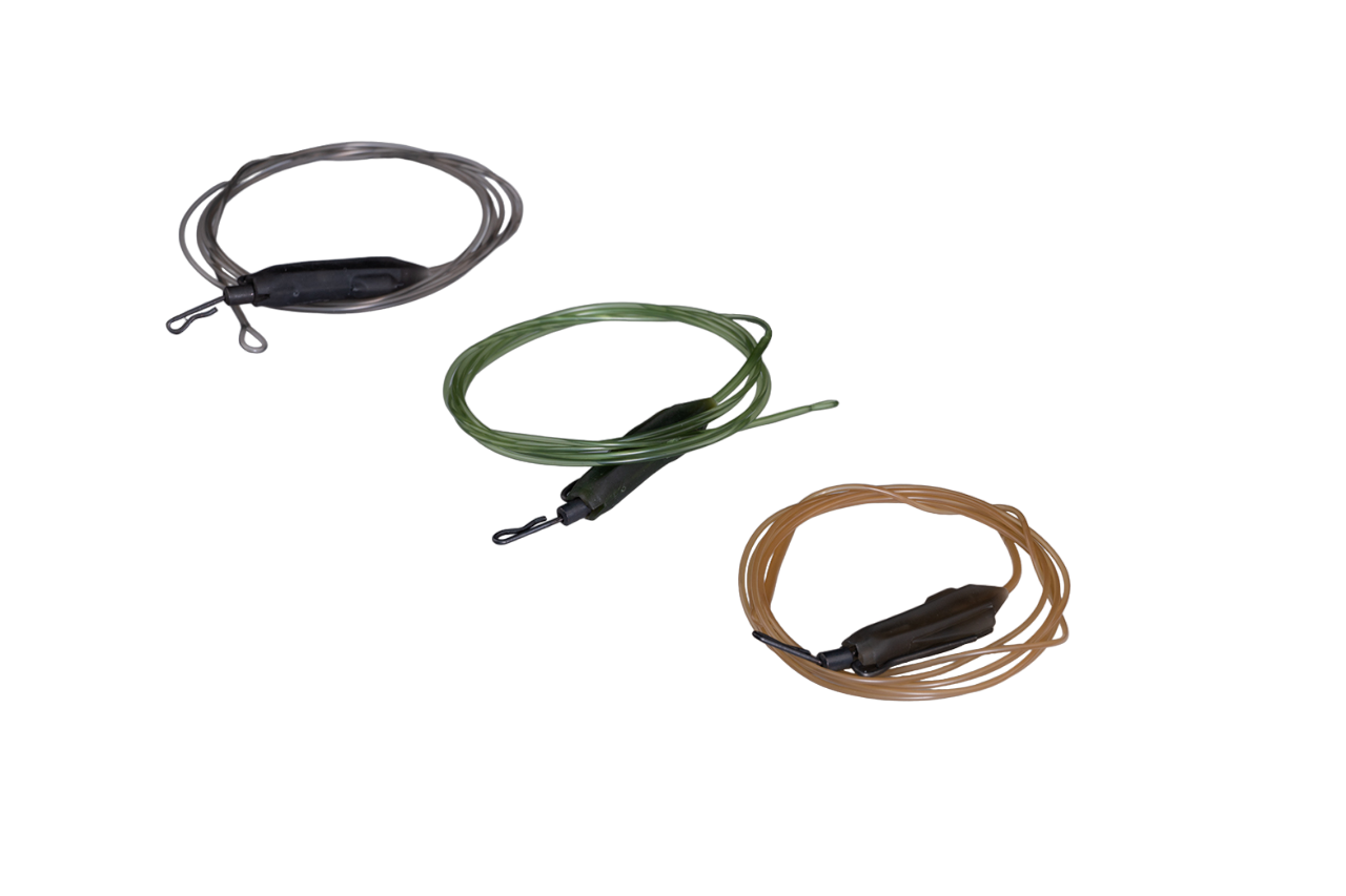 RidgeMonkey Spectre Fluorocarbon Uni Lead Clip Leader Camo Green