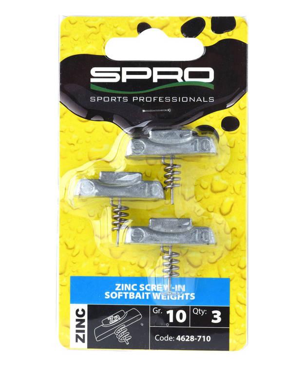 Spro Zinc Screw-in Softbait Weights 5g 3szt. wkrętki