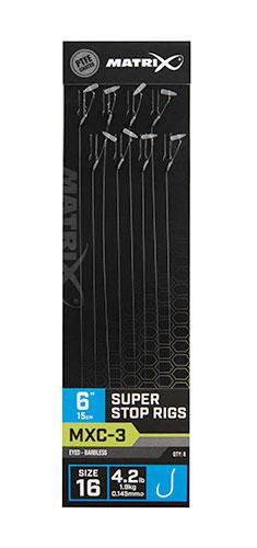 Matrix MXC-3 Barbless Super Stop r.16 0.145mm 15cm przypony