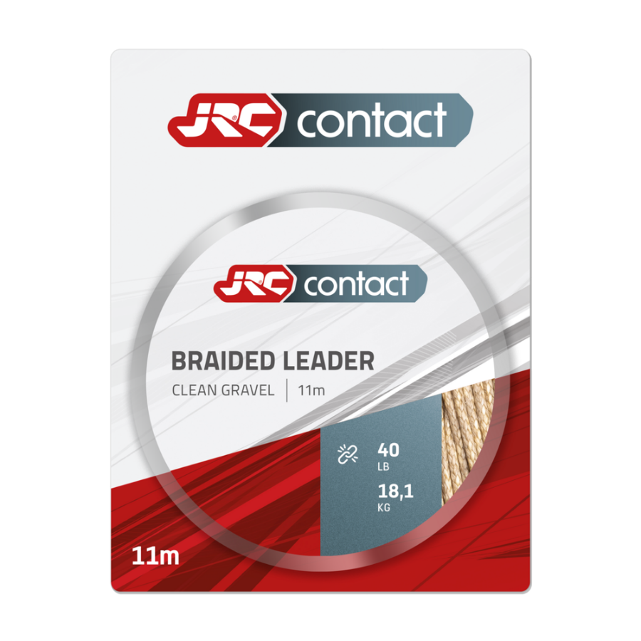 JRC Braided Leader Clean Gravel 40lb 11m
