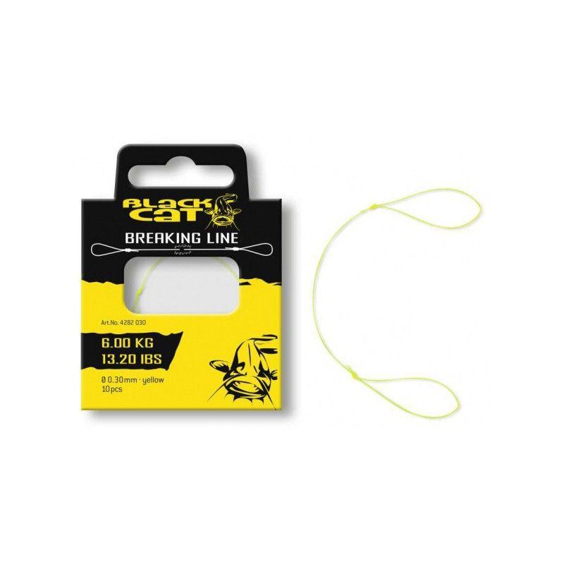Black Cat Breaking Line 6kg 0.30mm 10szt żółta
