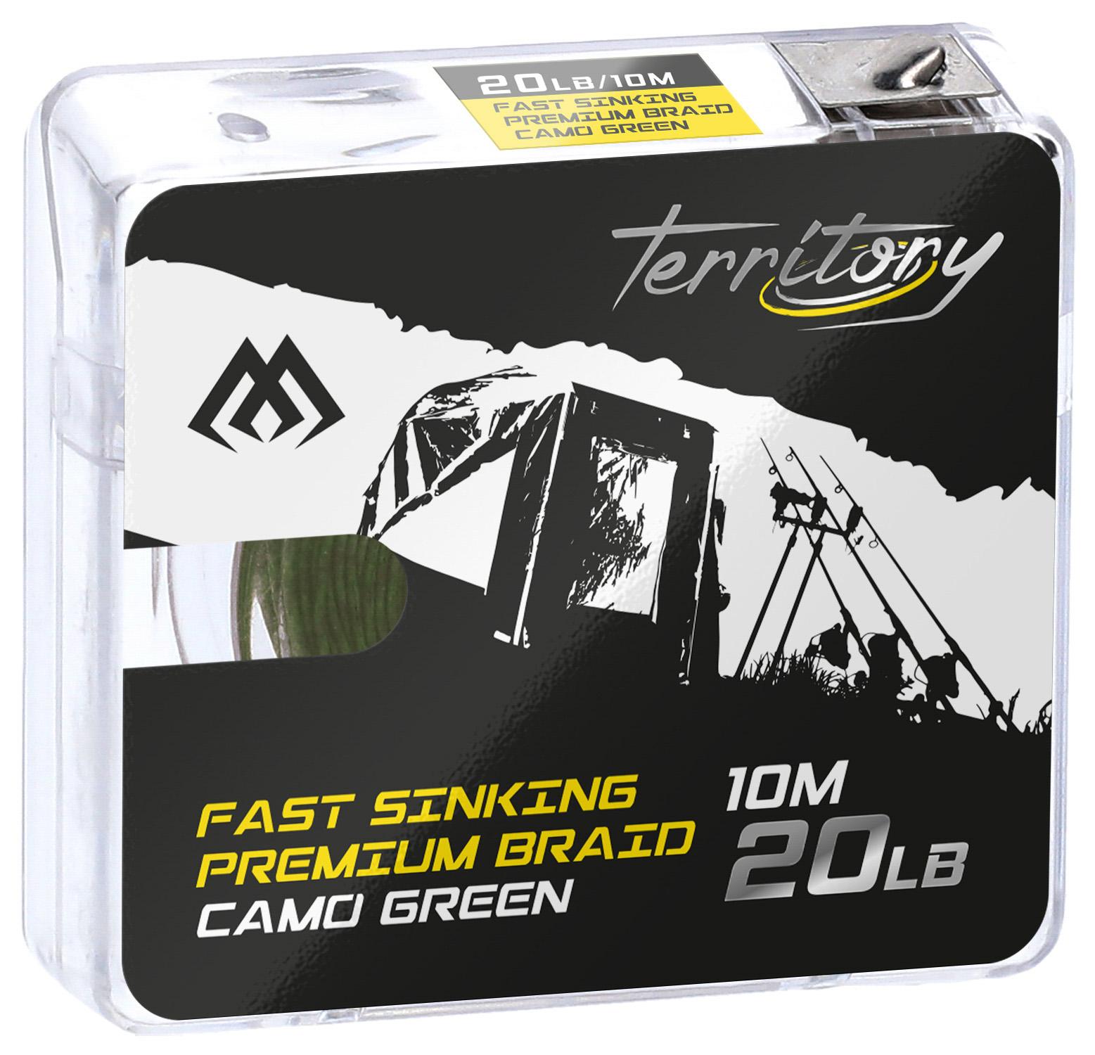 Mikado Fast Sinking Premium Camo Green 20lb 10m plecionka przyponowa