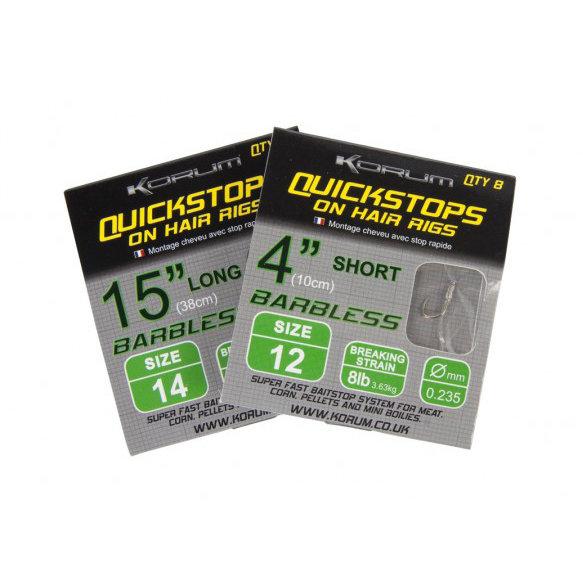 Korum Hair Rigs Quickstops r.10 0.26mm 10cm gotowe przypony